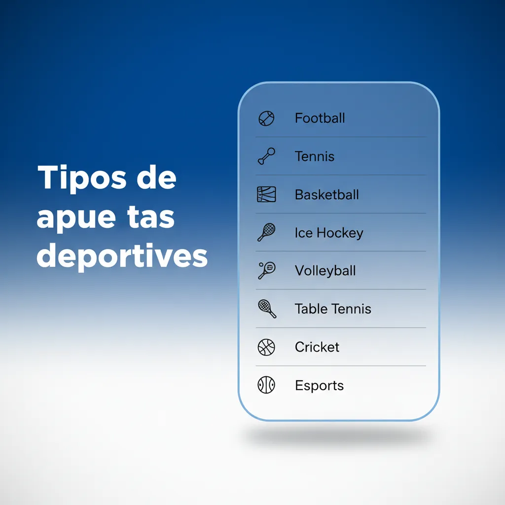 Tipos de apuestas deportivas: mercados pre y en vivo en fútbol, tenis, básquet, rugby y MMA; cuotas al instante.